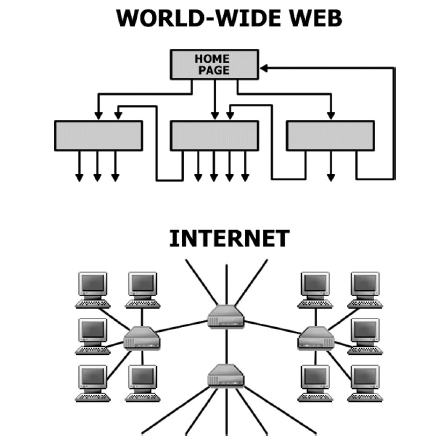 Internet et WWW. Source: Albert and Barabasi (2002).